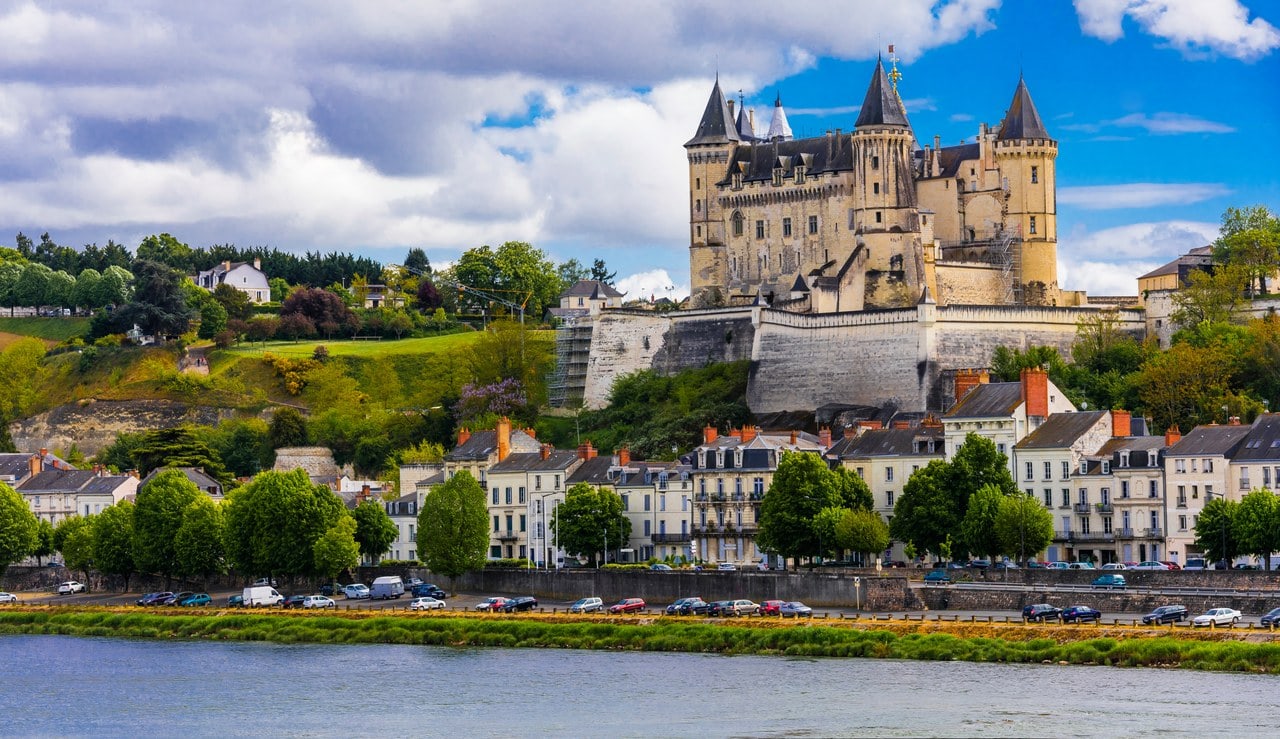 Château de Saumur 1 Château de Saumur above the town and the Loire