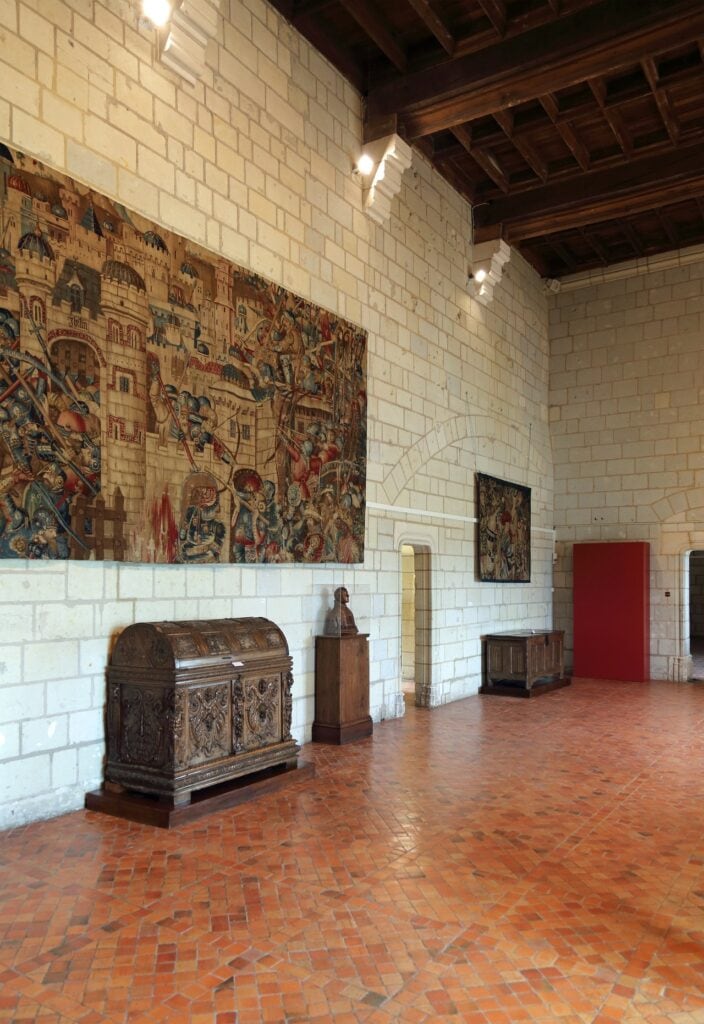 Château de Saumur 6 A tapestry room in the Château de Saumur museum