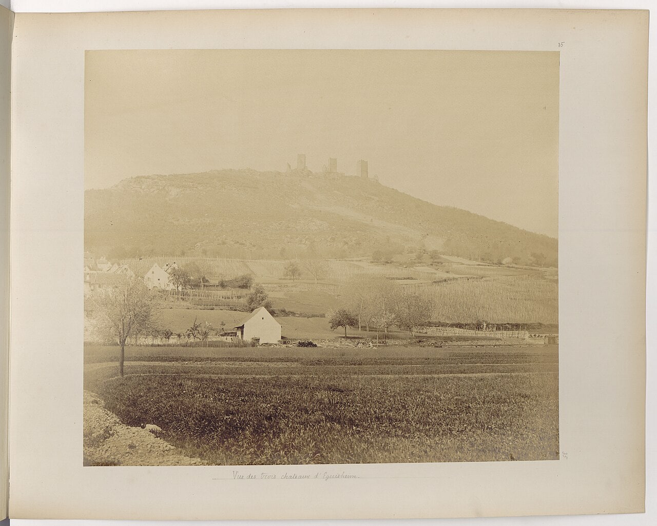 Adolphe Braun's photograph of the three castles, made around 1859 for his survey L'Alsace photographiée Adolphe Braun's photograph of the three castles, made around 1859 for his survey L'Alsace photographiée