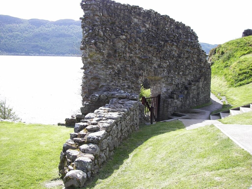Urquhart Castle 6 The arched water gate at Urquhart Castle